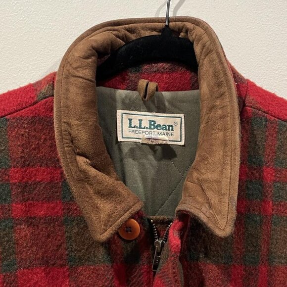 L.L BEAN PLAID ZIP VINTAGE COAT - Picture 8 of 15